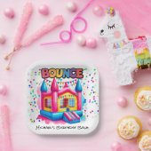 バウンスハウス誕生日バッシュ ペーパープレート (パーティー)