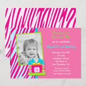 バウンスハウス誕生日パーティーの招待 招待状 (正面/裏面)