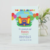 バウンスハウス誕生日パーティー 招待状 (スタンド正面)