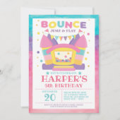 バウンスハウス誕生日パーティー 招待状 (正面)
