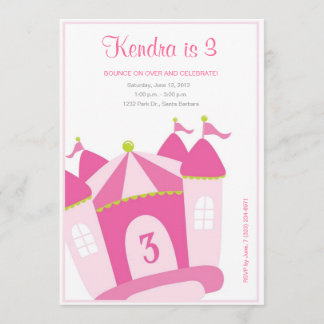 バウンスハウス誕生日招待状 招待状