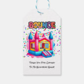 バウンスハウス誕生日Bashありがとう ギフトタグ (裏面)