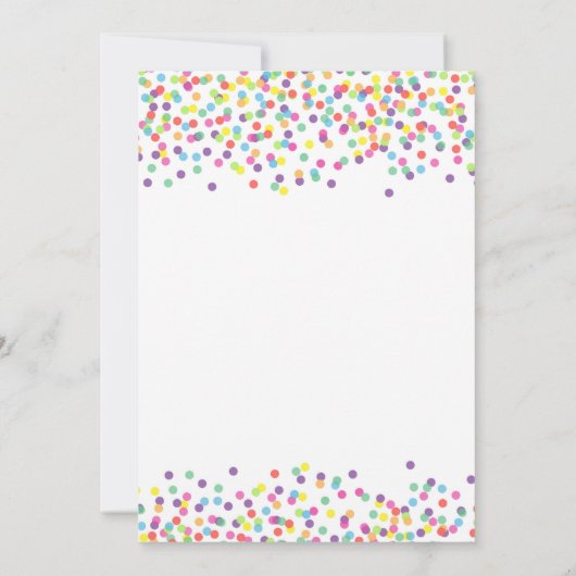 バウンスハウス·ガカラフルール·レインボーバースデー·パーティー 招待状 (裏面)