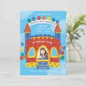 バウンスハウス キッズバースデーパーティー 招待状 (スタンド正面)