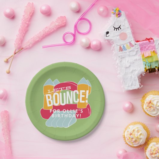 バウンスハウス/キャッスルパーティーデザイン ペーパープレート (パーティー)