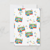 バウンスハウス ジャンピングキャッスル ボール かわいい子供たち サンキューカード (裏面)