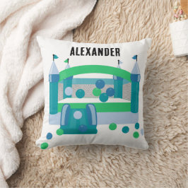 バウンスハウス ジャンピングキャッスル ボール かわいい 青い模様 クッション