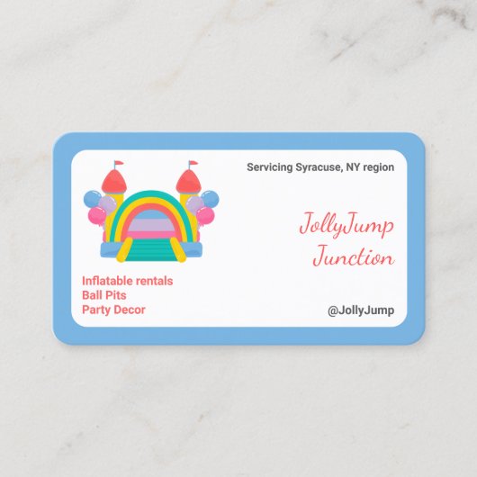バウンスハウス 名刺 (正面)