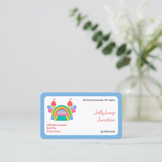 バウンスハウス 名刺 (スタンド正面)