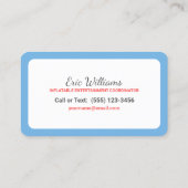 バウンスハウス 名刺 (裏面)