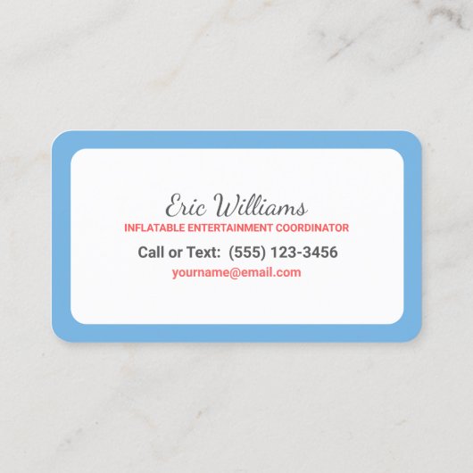 バウンスハウス 名刺 (裏面)