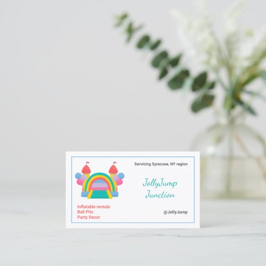 バウンスハウス 名刺 (スタンド正面)