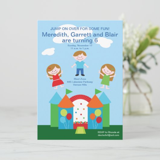 バウンスハウス 招待状 (スタンド正面)