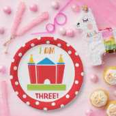 バウンスバースデーパーティープレート ペーパープレート (パーティー)