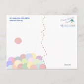 バウンスパーティーお礼ポストカード ポストカード (裏面)