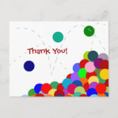 バウンスパーティーお礼ポストカード ポストカード (正面)