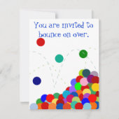 バウンスパーティーの招待状 招待状 (正面)