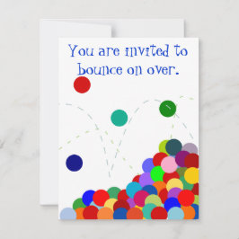 バウンスパーティーの招待状 招待状