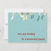 バウンスパーティーの招待状 招待状 (正面)