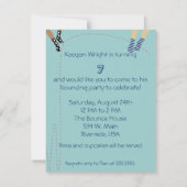 バウンスパーティーの招待状 招待状 (裏面)