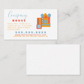 バウンスモダンハウスロゴパーティーカーニバルレンタル 名刺 (正面/裏面)