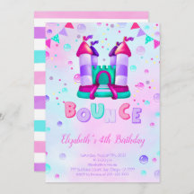 バウンス誕生日招待状