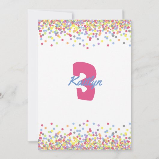 バウンス誕生日 招待状 (裏面)