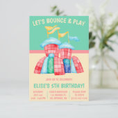 バウンス遊!バウンシーキャッスルバースデーパーティー 招待状 (スタンド正面)