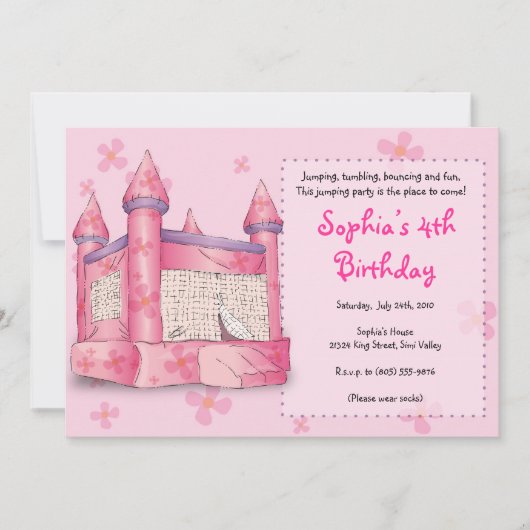 バウンス・ファン - 女の子のための! 招待状 (正面)
