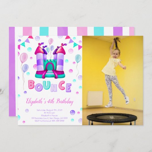 バウンス フォト インビテーション (正面/裏面)