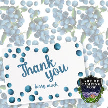 バウンスBlueberry Thank you notes