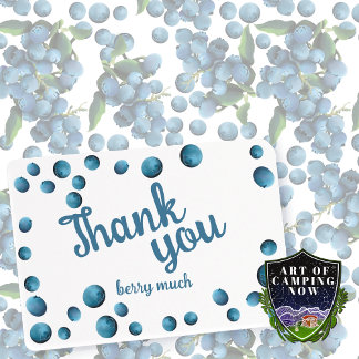バウンスBlueberry Thank you notes サンキューカード