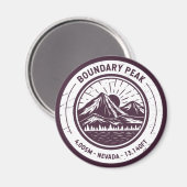 バウンダピークネバダハイキングスキー マグネット (正面/裏面)