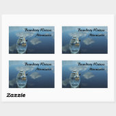 バウンダリーウォーターをカヌーするv.1 長方形シール (シート)