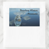 バウンダリーウォーターをカヌーするv.1 長方形シール (バッグ)