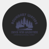 バウンダリーウォーターズカヌエリアミネソタ動揺してBw ラウンドシール (正面)