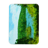 バウンダリーウォーターズカヌエリアミネソタ抽象芸術 マグネット (縦)