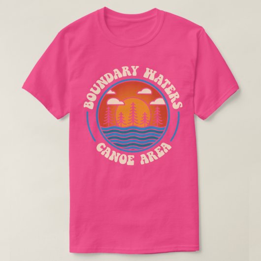 バウンダリーウォーターズカヌエリアミネソタBWCA Tシャツ (デザイン正面)