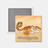 バウンディングタイガー磁石 マグネット (正面/裏面)