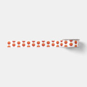 バウンドする明るいバスケットボール サテンリボン (正面)