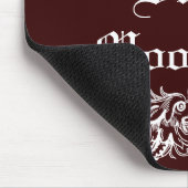 バウンドモンスターズホワイトプリントマウスパッド マウスパッド (コーナー)