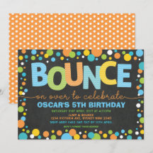 バウンド＆ジャンプ トランポリンパーティー 誕生日 黒板