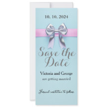 バウ付きのパステルブルーのデザイン