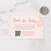 バウ赤ちゃんシャワーブックカード ノートカード (正面/裏面インサイチュ)