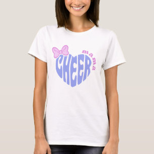 バウ+キュートハートのチアママ Tシャツ