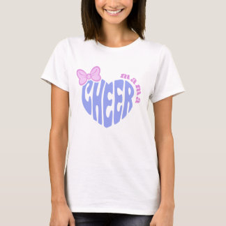 バウ+キュートハートのチアママ Tシャツ