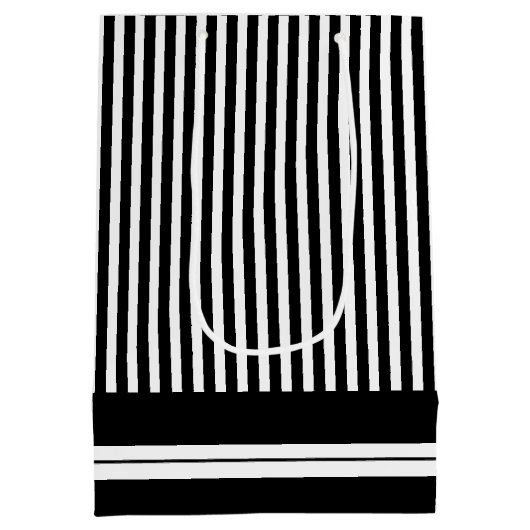 バウ·タイのグルーパーソナライズされたムスマンに感謝 ミディアムペーパーバッグ (裏面)