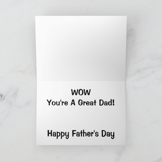 バウ・ワウ・ワウあなたは素晴らしパパの父の日 カード (内部)