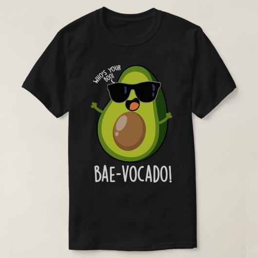 バエボカドおもしろいアボカドプン1 Tシャツ (デザイン正面)