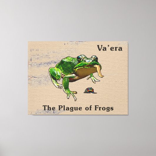 バエラ語 – カエル キャンバスプリント (正面)